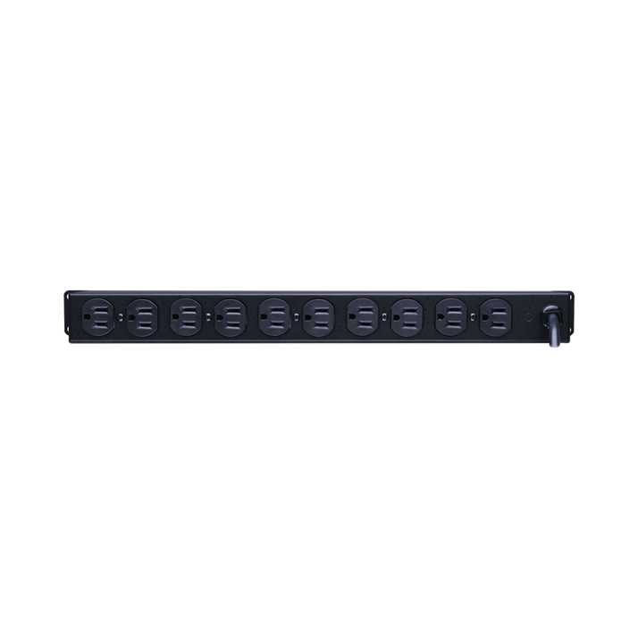PDU Básico Para Distribución de Energía, Con 10 Tomas NEMA 5-15R Traseras, 1UR, 15 Amp, 120 Vca, CYBERPOWER CPS1215RM