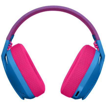 Audífonos con Micrófono Gamer Modelo G435, Compatible con PC / PS4 / PS5, Inalámbrico (USB-A Lightspeed), Color Azul / Frambuesa, LOGITECH 981-001061