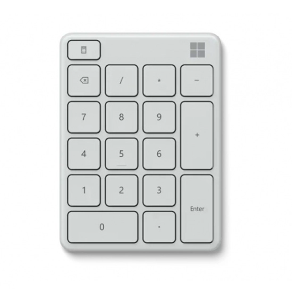 Teclado Numérico Inalámbrico (Bluetooth), Color Blanco Glaciar, MICROSOFT 23O-00030