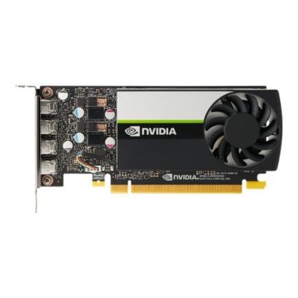 Tarjeta de Video NVIDIA Quadro T600, 4GB DDR6, 128-Bit, 4xMini DP, PCIe X16 3.0 4X mDP, Bajo Perfil, PNY VCNT600-PB