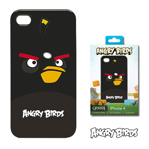 Carcasa Gear4 Angry Birds para iPhone 4S Color Negro