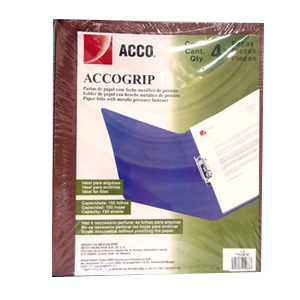 Carpeta con Palanca de Presión, Accogrip T3 SH-968, Hasta 150 Hojas, Tamaño Carta, Color Caoba, 4 Piezas, ACCO P0968