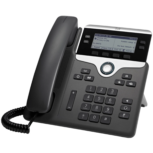 Teléfono IP con Pantalla 3.5'' 7841, Alámbrico, 4 Líneas, Altavoz, PoE, Color Negro/Plata, CISCO CP-7841-3PCC-K9=