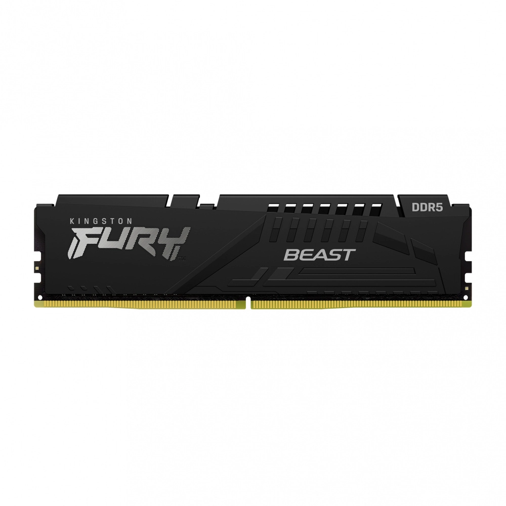 Memoria RAM Fury Beast Black DDR5, PC5-41600 (5200MHz), 16GB, Non-ECC, CL40, XMP, KINGSTON KF552C40BB-16
