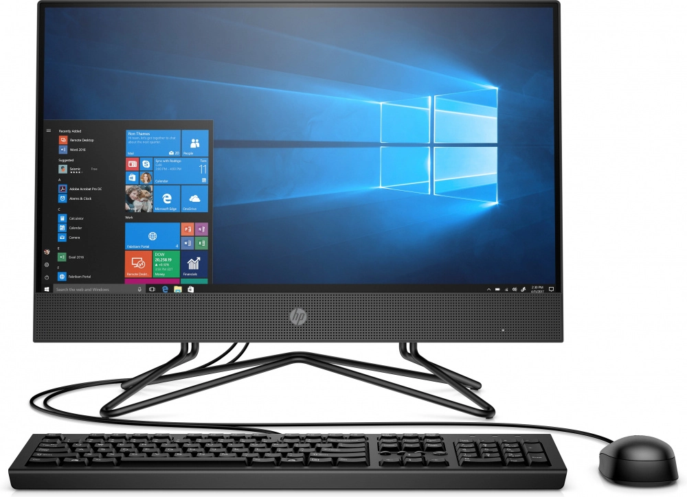 Computadora de Escritorio (Desktop) All in One 200 G4, Intel Pentium Silver J5040, RAM 4GB DDR4, HDD 1TB, 21.5" LED, Video UHD Graphics 605, Win 10 Home, HP 4D056LT#ABM