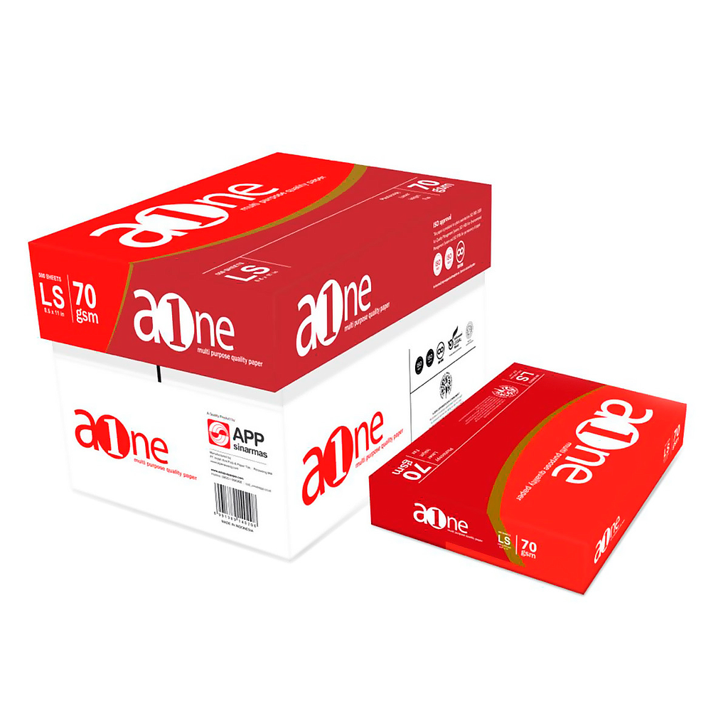 Caja de Papel Bond Tamaño Carta, Color Blanco, 70 Gramos, Blancura 95%, Contenido 10 Remas de 500 Hojas C/U, NEXTEP AONE 70