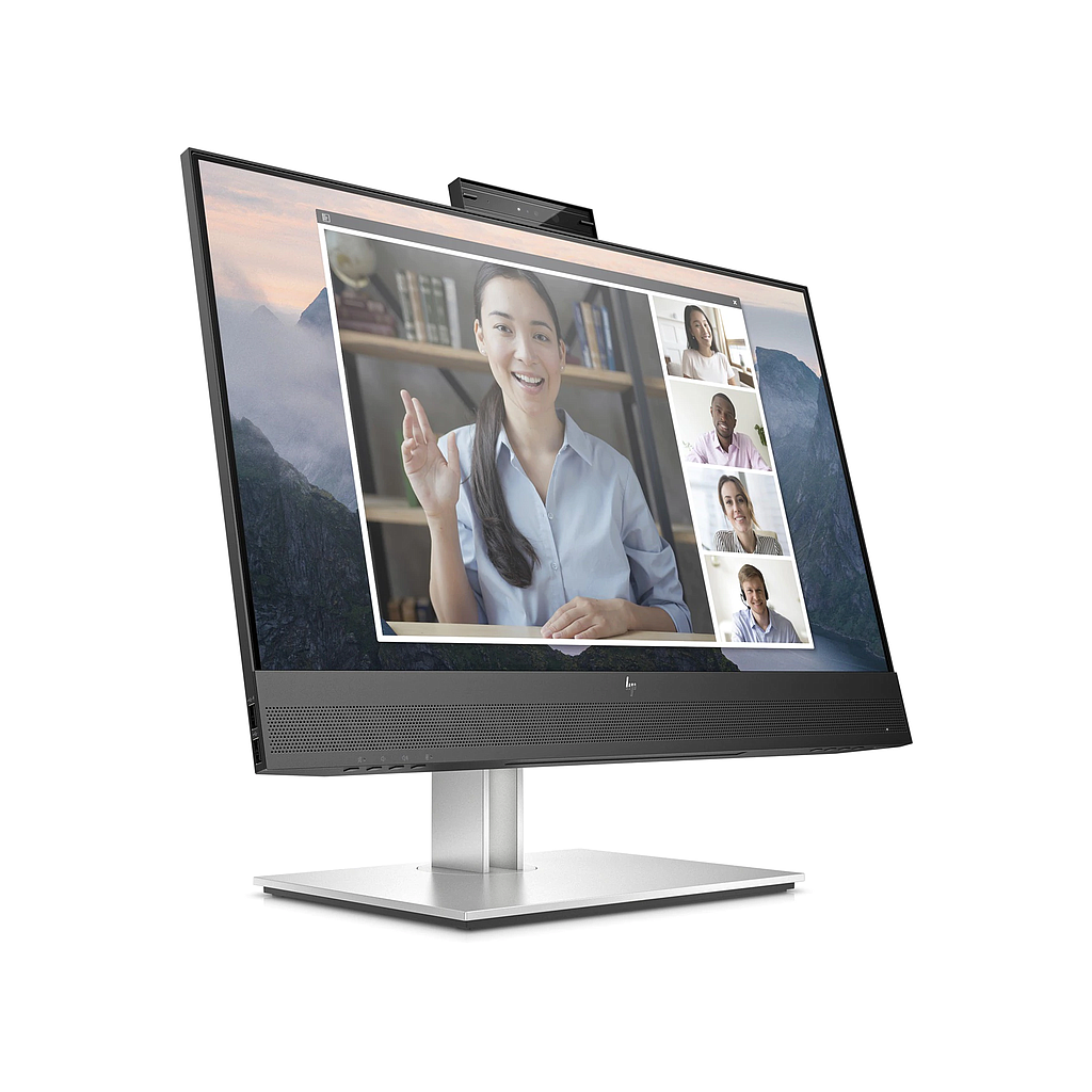Monitor LED EliteDisplay E24mv de 23.8", Resolución 1920 x 1080 (Full HD 1080p), Webcam Integrada, HDMI / VGA, HP 169L0AA#ABA