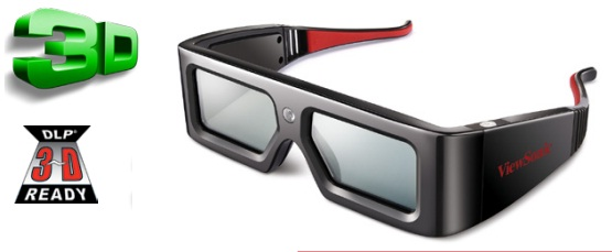 Lentes Stereografic P/Proyector Viewsonic 3D DLP Link 120Hz