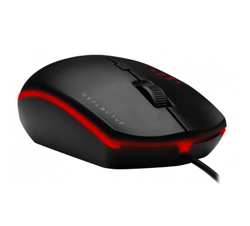 Ratón (Mouse) Gamer Balam Rush Iron, Alámbrico USB, 3 Botones, Hasta 2400 dpi, LED, Color Negro, ACTECK BR-931427