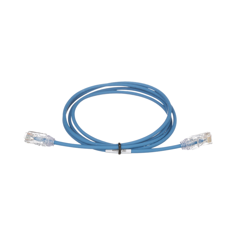 Cable de Parcheo TX6, UTP Cat6, Diámetro Reducido (28AWG), Color Azul, 5ft, PANDUIT UTP28SP5BU