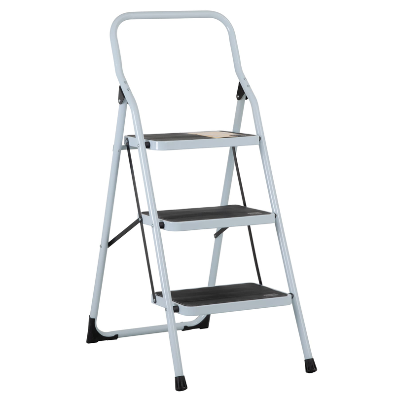 Escalera Tubular PRETUL, Plegable, 3 Peldaños, TRUPER ESTU-3P