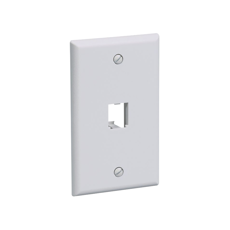 Tapa (Placa) P/ Caja, Montaje al Ras, 1 Salida para 1 Puerto Mini-Com, Color Blanco, PANDUIT CFP1WH