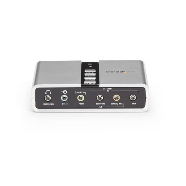 Tarjeta de Sonido 7.1 USB Externa, Adaptador Conversor Puerto SPDIF Audio Digital Óptico, STARTECH ICUSBAUDIO7D