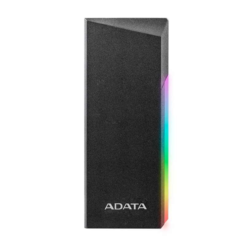 Gabinete P/ SSD, (M.2 PCIe / SATA), Modelo XPG EC700G RGB, USB 3.2, ADATA AEC700GU32G2-CGY