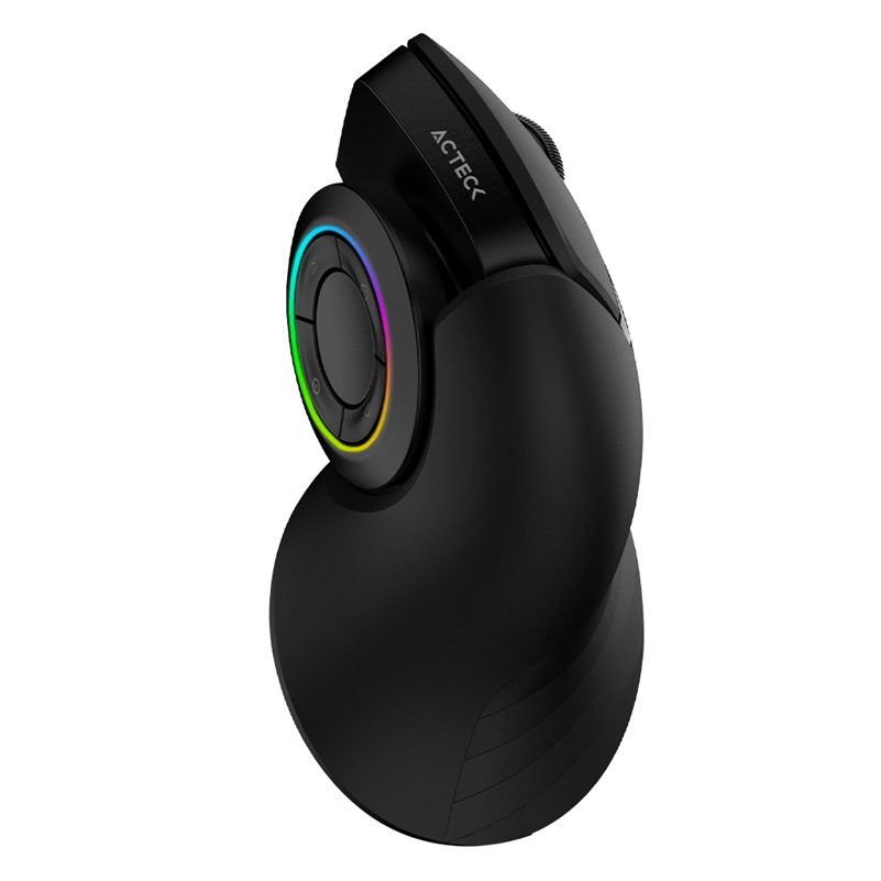 Ratón (Mouse) Gamer Inalámbrico Optimize MI690, hasta 2400 dpi, 6 botones, RGB. Color Negro, ACTECK AC-933049