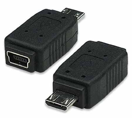 Adaptador Micro USB - Mini USB (M-H), MANHATTAN 322492