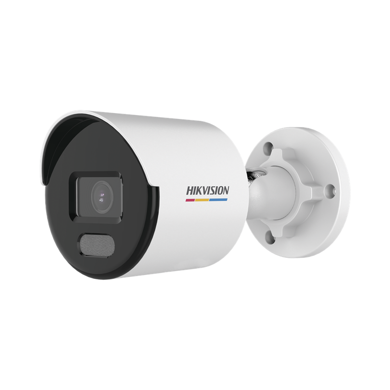 Cámara Bala IP 2 MP, Imagen a Color 24/7, PoE, Lente 2.8 mm, Luz Blanca 30 mts, Exterior IP67, dWDR, HIKVISION DS-2CD1027G0-L(C)