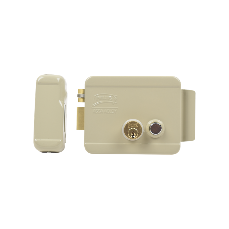 Cerradura Eléctrica, Incluye Llave, Con Botón Integrado, Izquierda, Exterior, ASSA ABLOY 321-DCBI-ABG