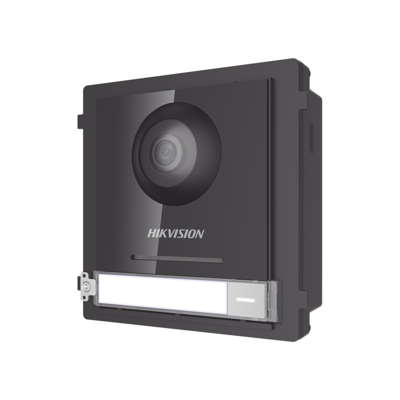 Frente de Calle IP 2 MP para Videoportero Modular, PoE, Angulo 180°, Ultra Baja Iluminación, Exterior IP65, WDR 120 dB, HIKVISION DS-KD8003-IME1(B)