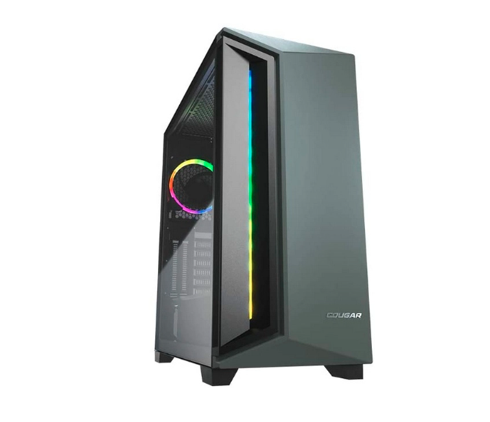 Gabinete DarkBlader X7 RGB con Ventana, Midi Tower, ATX/CEB/EATX/micro ATX/Mini-ITX, USB 3.0/2.0, sin Fuente, Color Negro/Verde, COUGAR 385UM30.0005