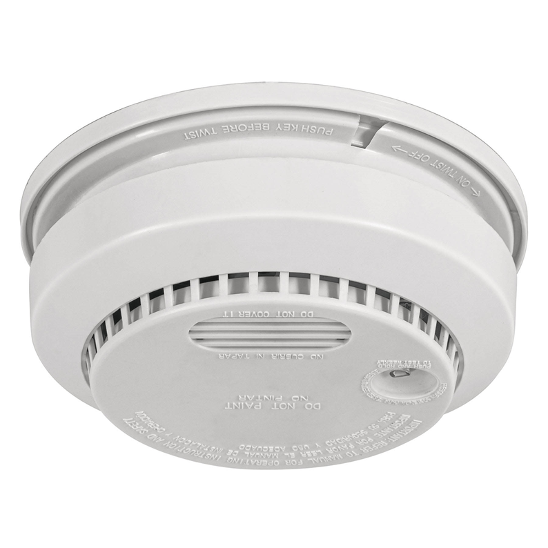 Detector de Humo con Alarma Audible Volteck, Se Conecta a Red Eléctrica o Batería (9V), Protección IP20, TRUPER ALHU-132