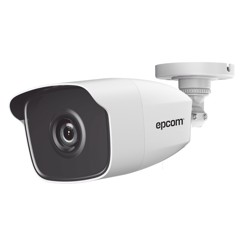 Cámara Bala TURBOHD 4 MP, Lente 2.8 mm, Gran Angular, Exterior IP66, 40 mts IR EXIR, Metal, 4 Tecnologías, 12 VCD, EPCOM B40-TURBO-X