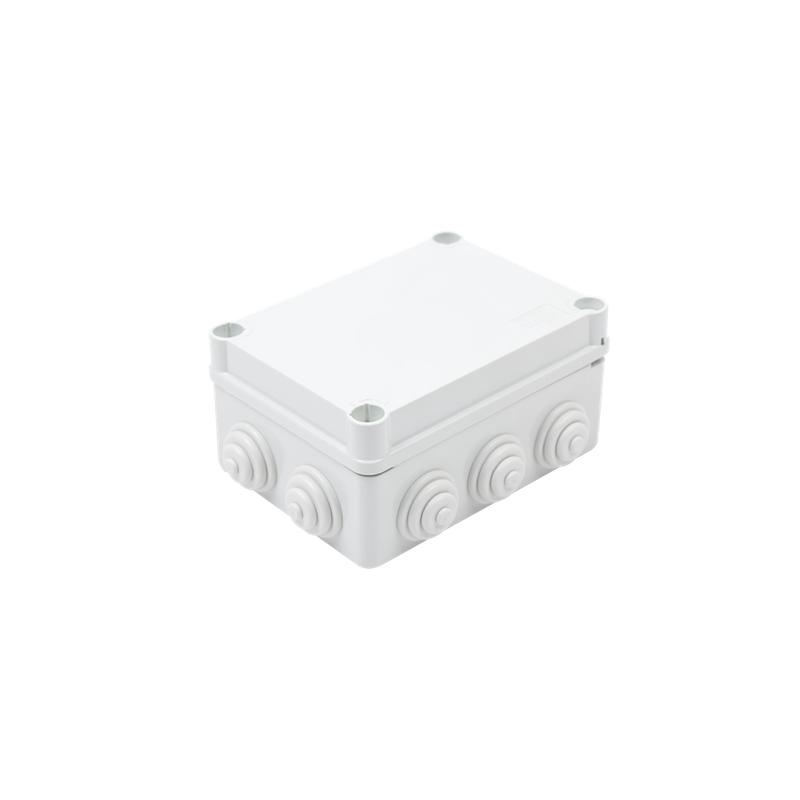 Caja de Derivación (Estanca) de PVC Auto-Extinguible con 10 Entradas, Tapa y Tornillo de Media Vuelta de 1/4", 150x110x70 mm, Para Exterior (IP55), GEWISS GW-44-026
