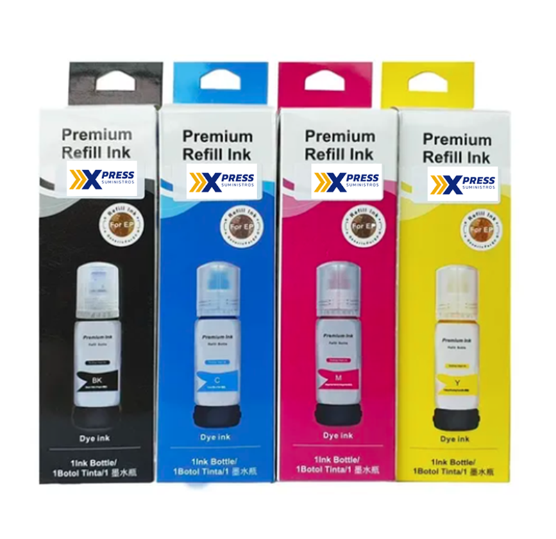 Botella de Tinta Compatible T544, Color Negro, Capacidad 70ml, Rendimiento Aprox. 4,500 Páginas, XPRESS EP-T544120-AL