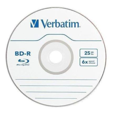 Disco Blu Ray BD-R, 25 GB, 6X, Caja Individual Jewel, VERBATIM 98497