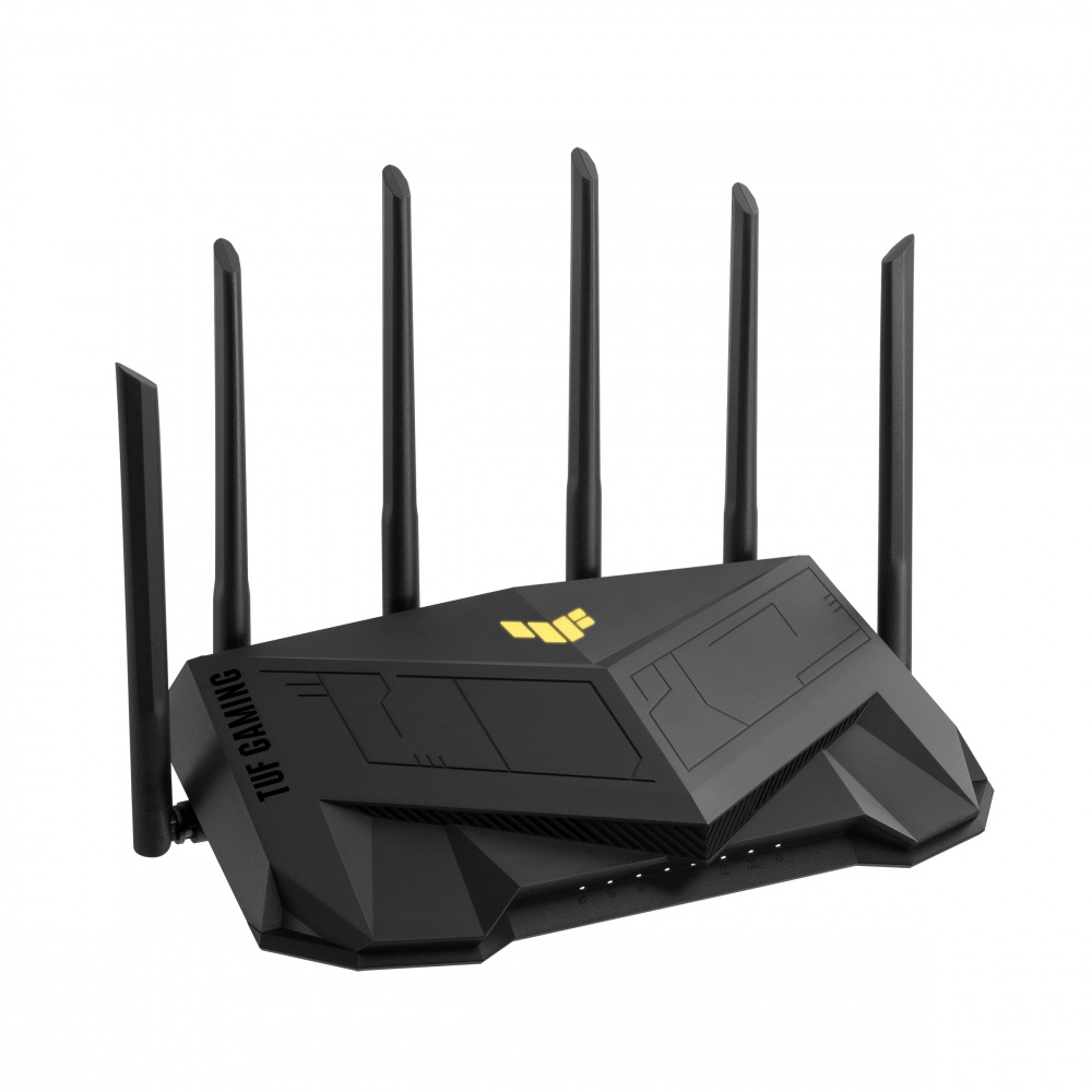 Router Inalámbrico TUF Gaming AX5400, WiFi 6 (Hasta 5400Mbps), AiProtection Pro, 6 Antenas, 4 Puertos LAN, 1 Puerto WAN, 1 Puerto USB, ASUS 90IG06T0-MA1100