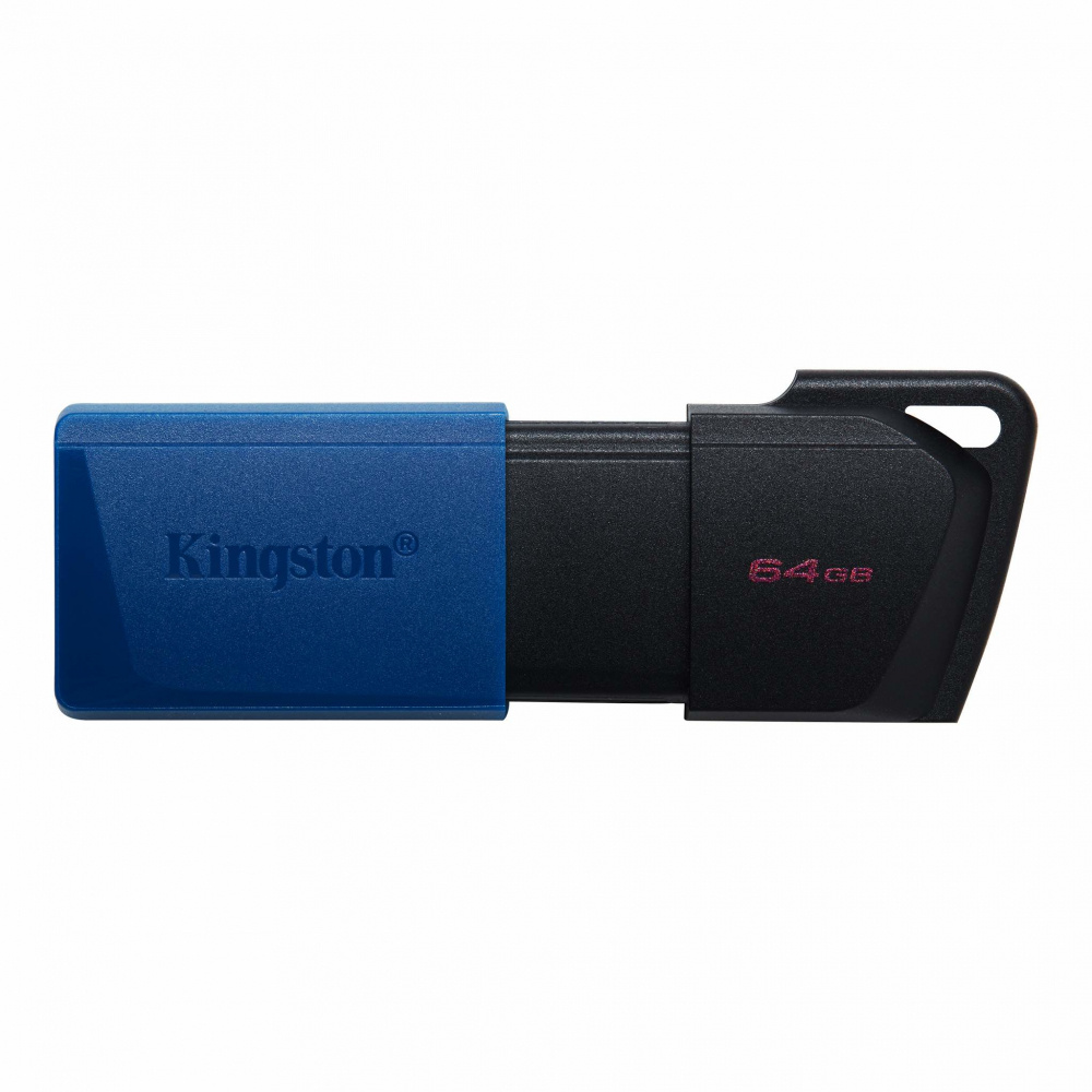 Memoria Flash USB 3.2, Exodia M, 64GB, Color Negro / Azul, KINGSTON DTXM/64GB