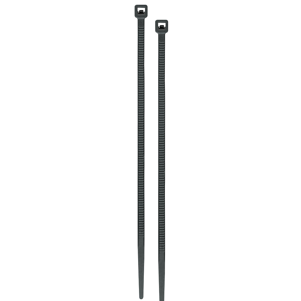 Cincho Plástico VOLTECK, Tensión 40 Libras, Longitud 25 Centímetros, Color Negro, Bolsa con 50 Piezas, TRUPER CIN-4025N