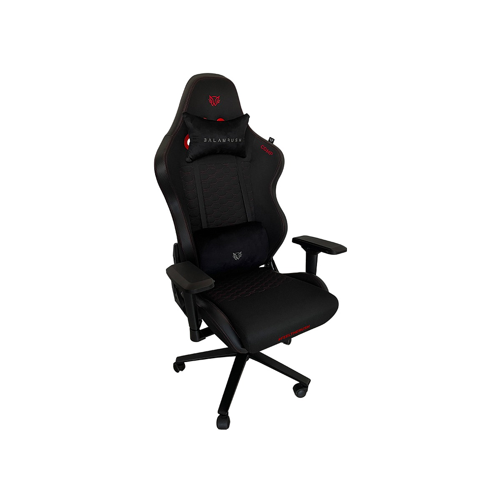 Silla Gamer BALAM RUSH Thunder Comp, Reclinable, C/ Soporte Cervical y Lumbar, Color Negro, Max. 150 Kg, ACTECK BR-932905