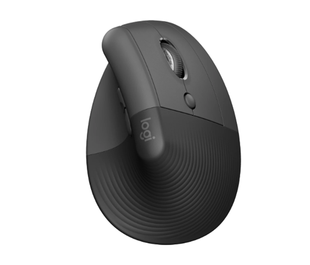 Ratón (Mouse) Inalámbrico, Lift LEFT Vertical Ergonomic, para Zurdos, Bluetooth, Hasta 4,000 Dpi, Color Grafito, LOGITECH 910-006467