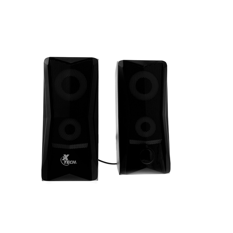 Bocinas 2.0 Alámbricas (3.5 mm) INCENDO, Energía Por USB, RMS: 4W, Color Negro, XTECH XTS-130