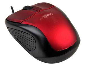 Mini Mouse Easy Line Óptico, USB. Color Rojo