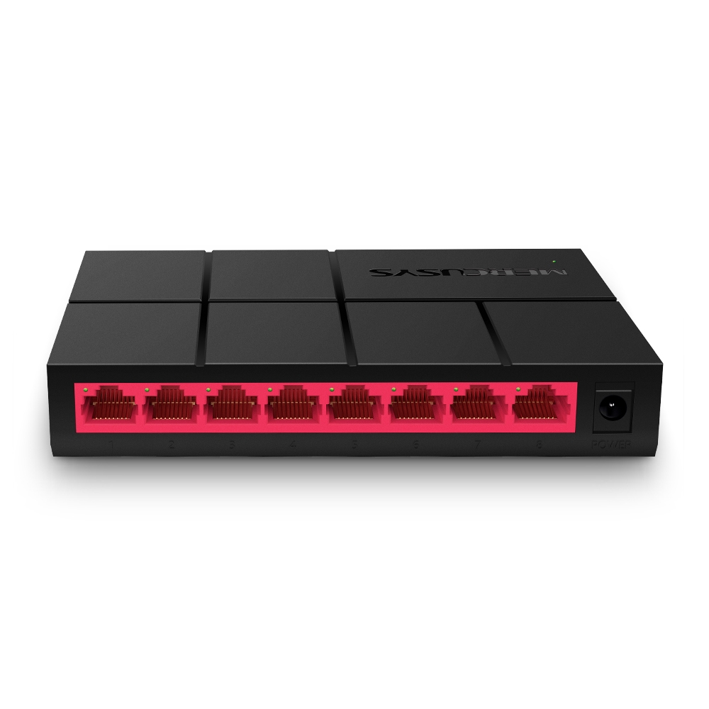 Switch de Escritorio, 8 Puertos RJ45 10/100/1000 Mbps, No Administrable, MERCUSYS MS108G