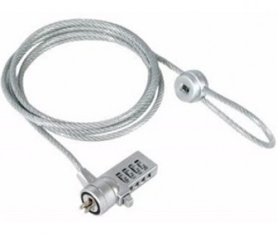 Candado de Seguridad C/ Conbinacion, Longitud 1.3 Metros, Acero Inoxidable, BROBOTIX 128899