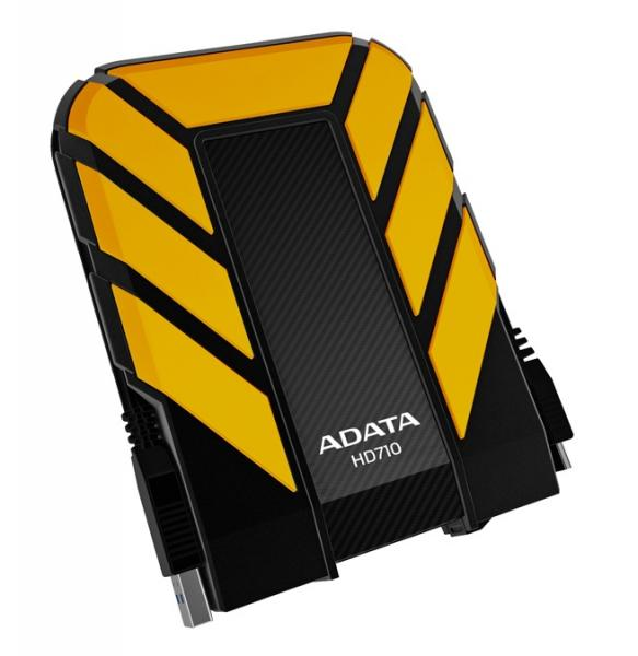 Disco Duro Externo Durable HD710 Pro, IP68, Capacidad 1TB (1,000GB), Interfaz USB 3.1, Color Amarillo, ADATA AHD710P-1TU31-CYL