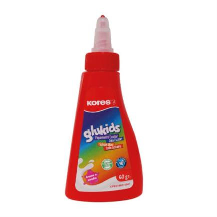 Pegamento Líquido Blanco GLUKIDS, 60 Grs, KORES 756169