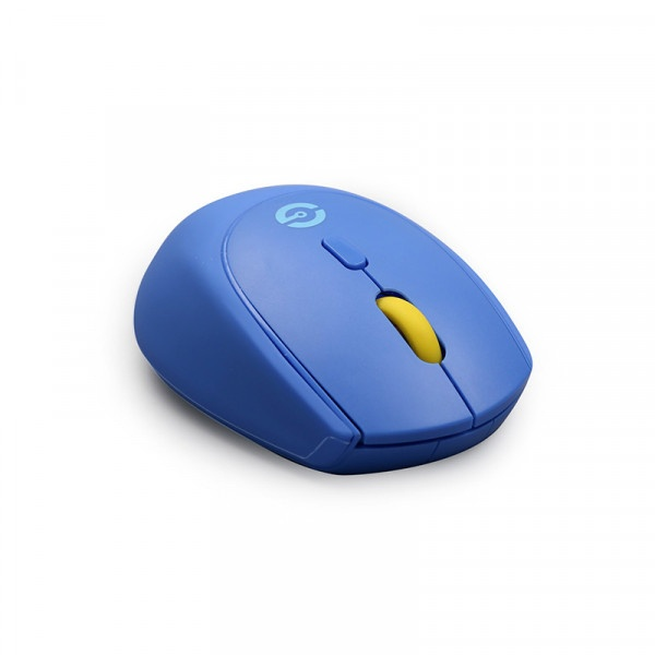 Ratón (Mouse) Getttech Óptico, Inalámbrico, USB, 1600DPI, Color Azul, QIAN GAC-24406B