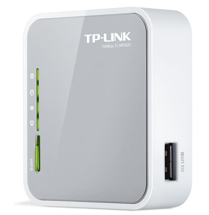 Router Inalámbrico N 3G / 4 LTE, 1 Puerto WAN 10/100Mbps, 1 Puerto USB 2.0, 1 Puerto Mini USB TL-MR3020