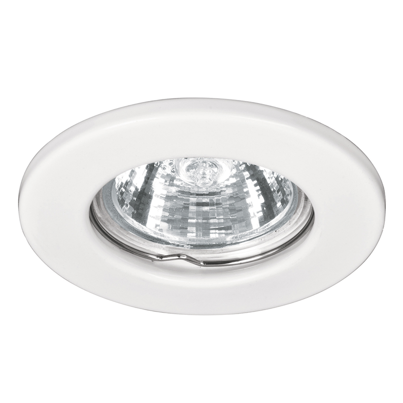 Luminario Redondo Blanco Spot Fijo VOLTECK, Lámpara No Incluida, TRUPER EMP-100S