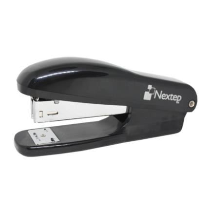 Engrapadora Plástica Básica Media Tira, Hasta 20 Hojas, Color Negro, NEXTEP NE-105