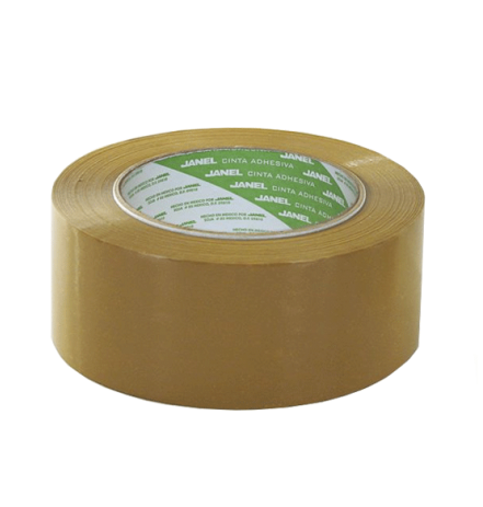 Cinta para Empaque, Modelo 66 Plus, Canela, 48mm x 100 Metros, 1 Pieza, JANEL 0664810700