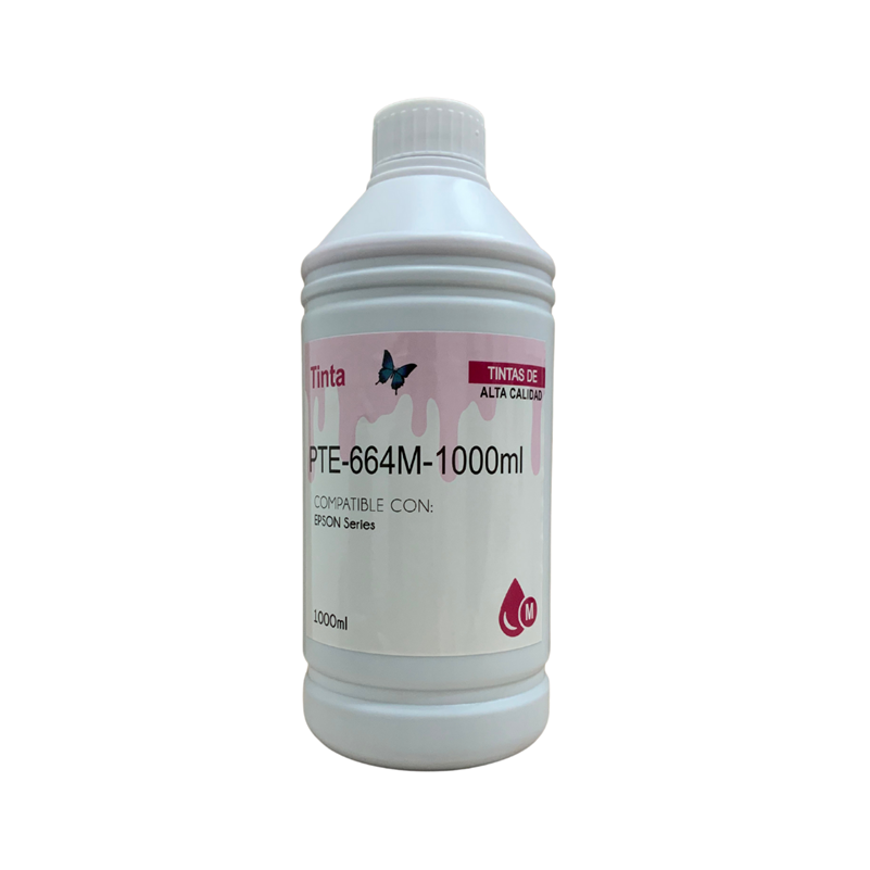 Botella de Tinta Compatible T664, Color Magenta, Capacidad 1000ml, XPRESS PTE-664M-1000ML