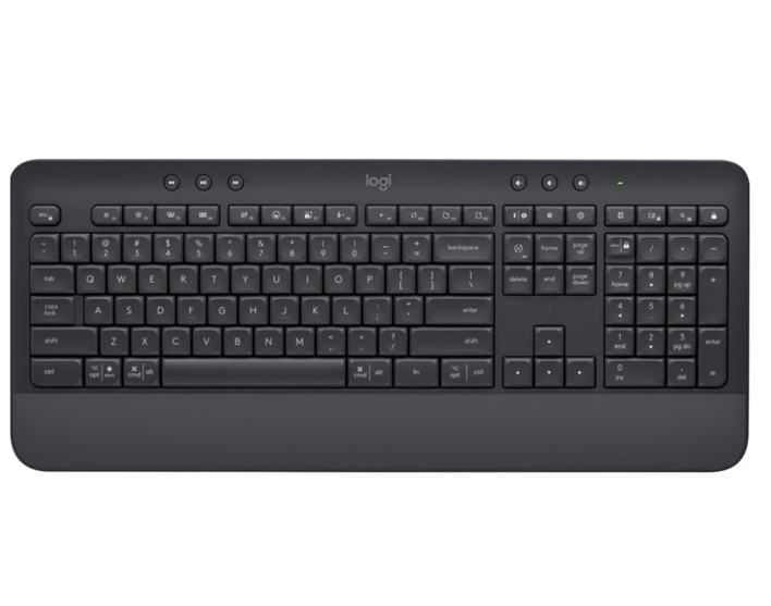 Teclado Signature K650 Inalámbrico, Bluetooth, USB, Color Grafito, LOGITECH 920-010910