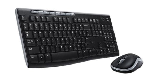 Teclado y Ratón (Mouse) Modelo MK270, Español, 8 Teclas Multimedia / 3 Botones, Inalámbricos (USB), LOGITECH 920-004432
