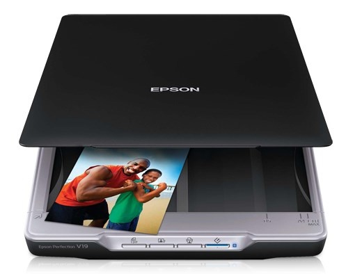 Escáner de Cama Plana Perfection V19, 48 bits, Hasta 4800 dpi, USB, Color Negro, EPSON B11B231201