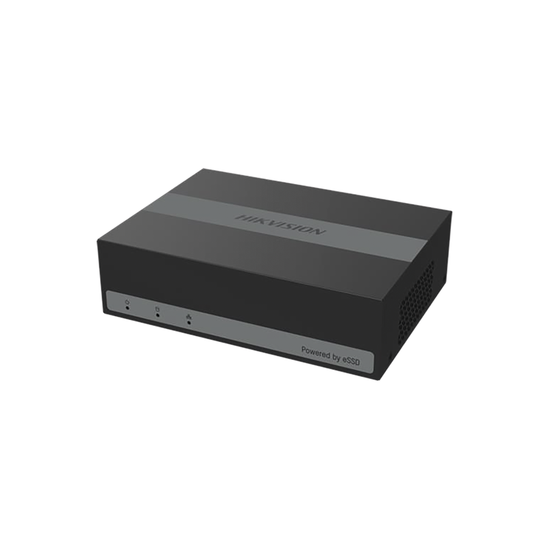 DVR 2 MP (1080P) Lite, 8 Canales TURBOHD + 1 Canal IP, Disco Duro eSSD Incluido (480 GB), H.265+, ACUSENSE Lite, Diseño Ultra Compacto, Extra Silencioso, HIKVISION DS-E08HGHI-B